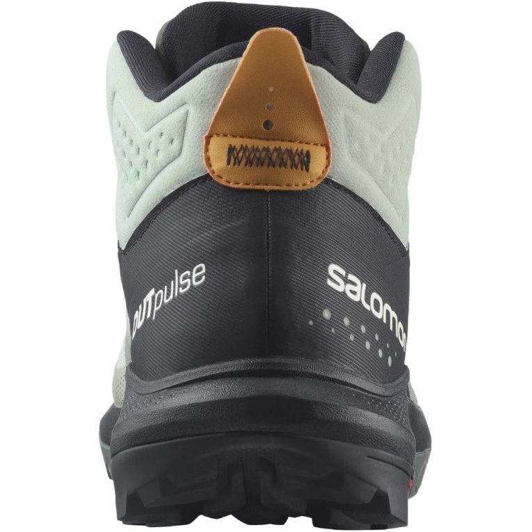 Mint / Black Salomon Outpulse Mid GTX Men's Hiking Boots | PH 73564O